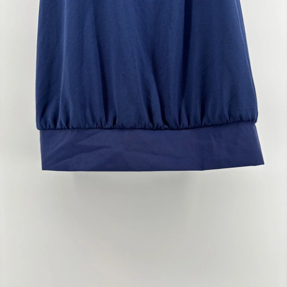 NWT Nike Womens Swim Tankini Top S Navy Blue Striped 2-in-1 Racerback‎ Vacation